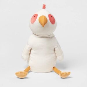 Chicken Weighted Plush Throw Pillow - Pillowfort
